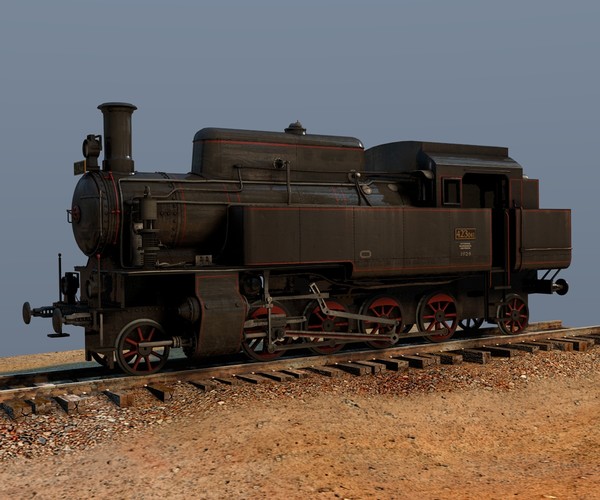 cinema4d locomotive csd 423 0 - CSD 423.0 Locomotive by Warag