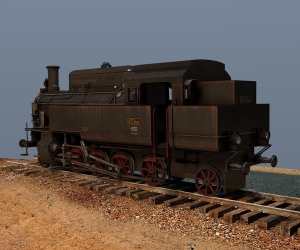 cinema4d locomotive csd 423 0 - CSD 423.0 Locomotive by Warag