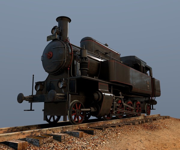cinema4d locomotive csd 423 0 - CSD 423.0 Locomotive by Warag