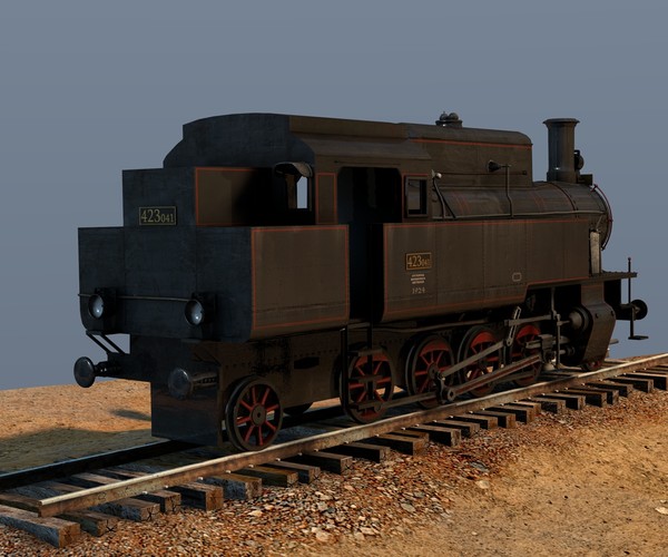 cinema4d locomotive csd 423 0 - CSD 423.0 Locomotive by Warag