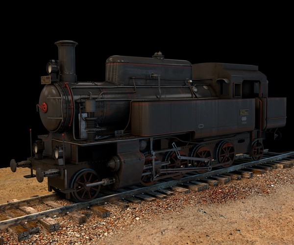 cinema4d locomotive csd 423 0 - CSD 423.0 Locomotive by Warag
