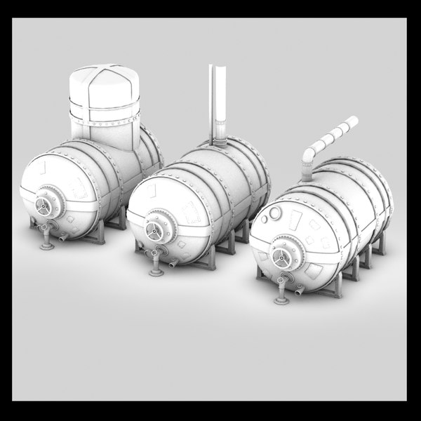 3d model tanks - tanks collection textured by Litarvan