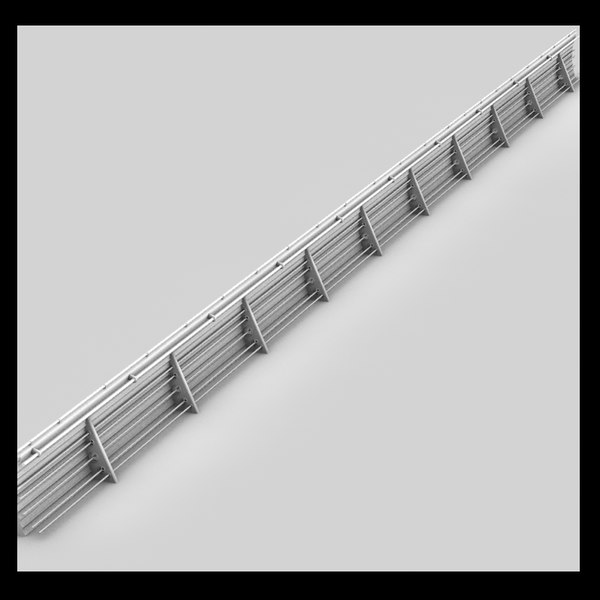 ocean ships 3d model - ship metal handrail by Litarvan