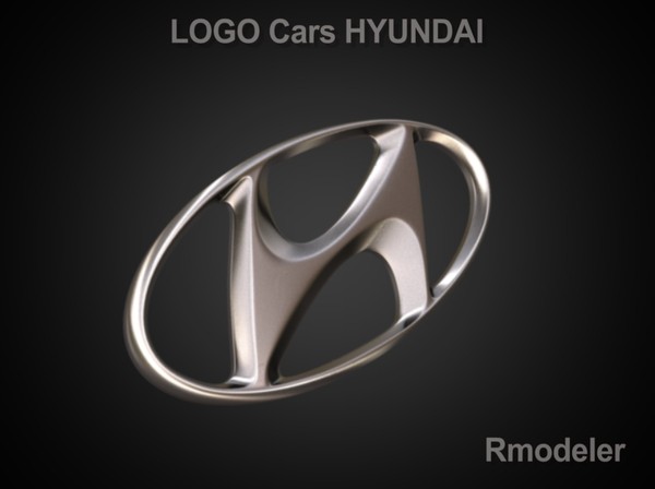 obj logo huindai - Huindai 3d Logo by Serega Rozhnov