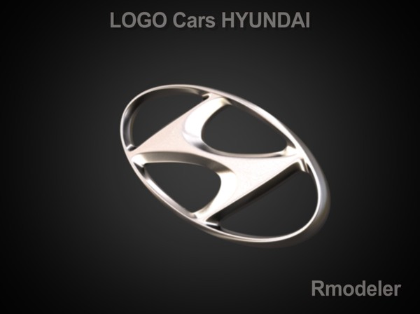 obj logo huindai - Huindai 3d Logo by Serega Rozhnov