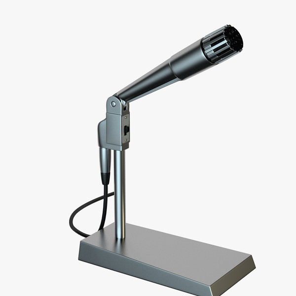 microphone editable mid-poly c4d - Microphone by RomanPritulyak