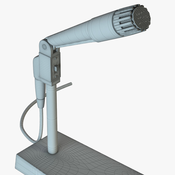 microphone editable mid-poly c4d - Microphone by RomanPritulyak