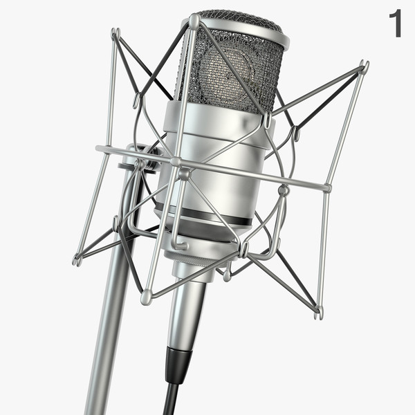 microphone 5 c4d - 5 Microphones Set by RomanPritulyak