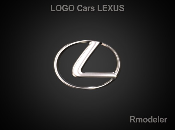 3d lexus vehicle cars - Lexus 3d Logo by Serega Rozhnov