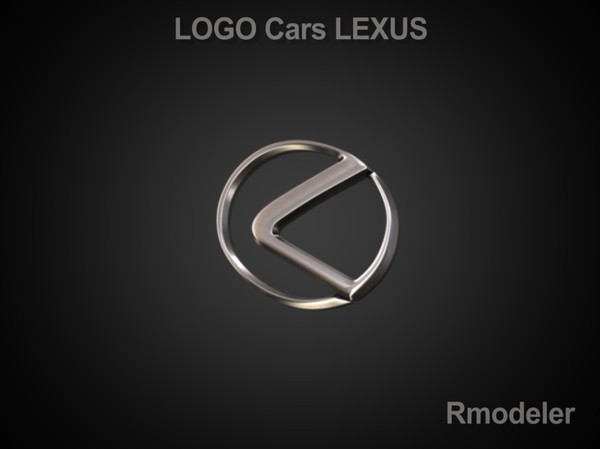 3d lexus vehicle cars - Lexus 3d Logo by Serega Rozhnov