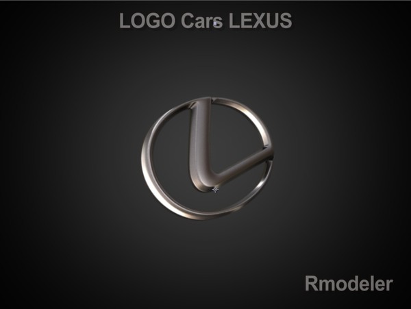 3d lexus vehicle cars - Lexus 3d Logo by Serega Rozhnov