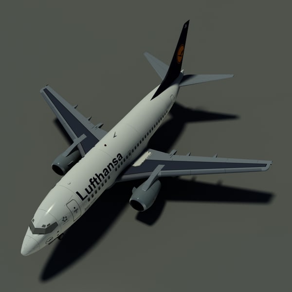 dwg b 737-500 lufthansa - B 737-500 Lufthansa by PedroFaut
