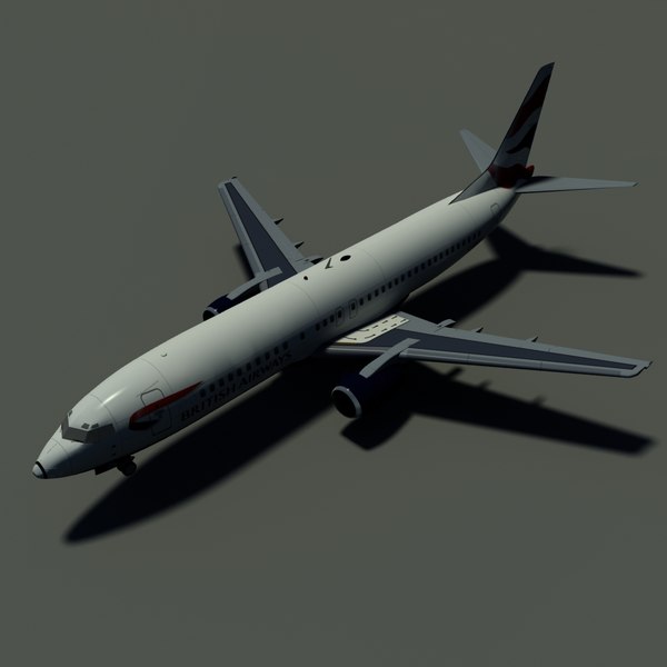 3d b 737-400 british airways model - B 737-400 British Airways by PedroFaut