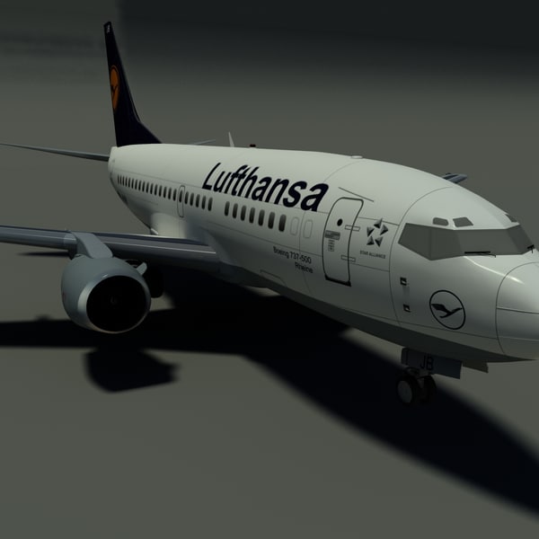 dwg b 737-500 lufthansa - B 737-500 Lufthansa by PedroFaut