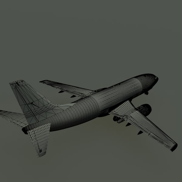 3d b 737-300 united airlines model - B 737-300 United by PedroFaut
