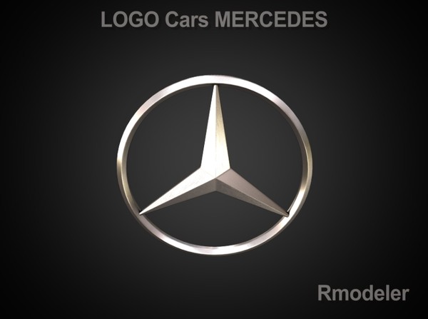 maya car vehicles - Mersedes 3d Logo by Serega Rozhnov