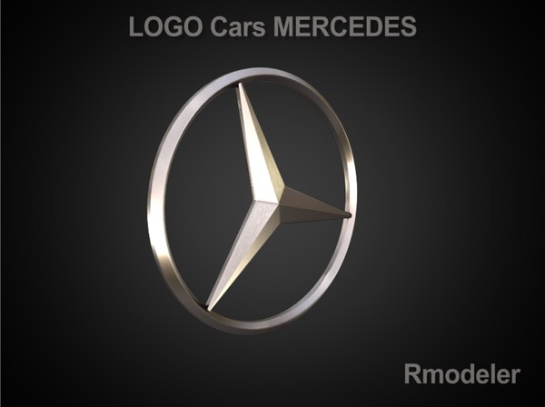 maya car vehicles - Mersedes 3d Logo by Serega Rozhnov