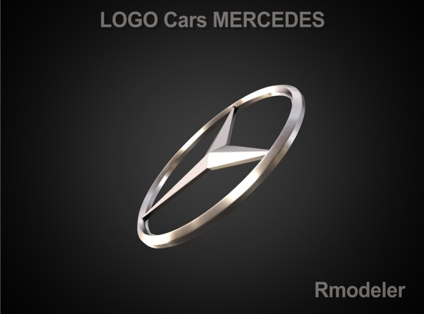 maya car vehicles - Mersedes 3d Logo by Serega Rozhnov