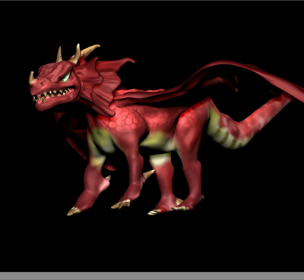 dragon creature obj - Dragon 01 by Interu2x
