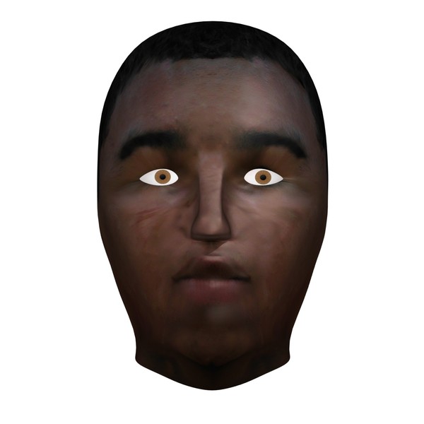 3d head face - Textured Face by 3DUniverse Pro