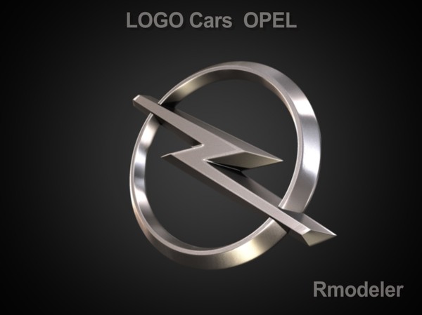 opel logo obj - Opel 3d Logo by Serega Rozhnov