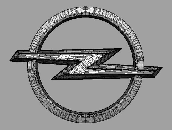 opel logo obj - Opel 3d Logo by Serega Rozhnov