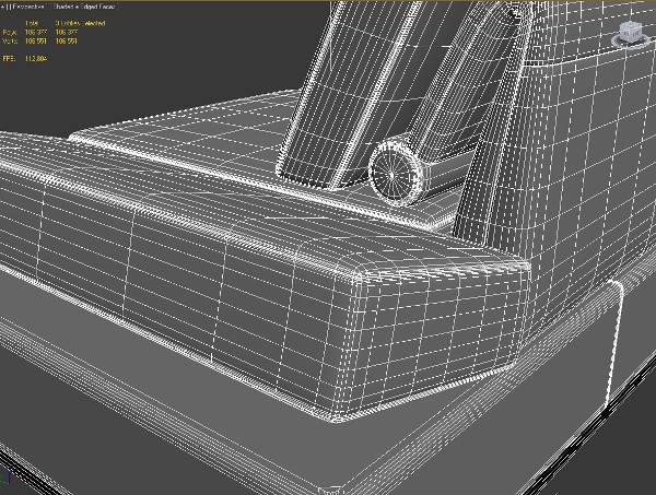 couch sofa 3d model - sofa_25 by PolygonFly