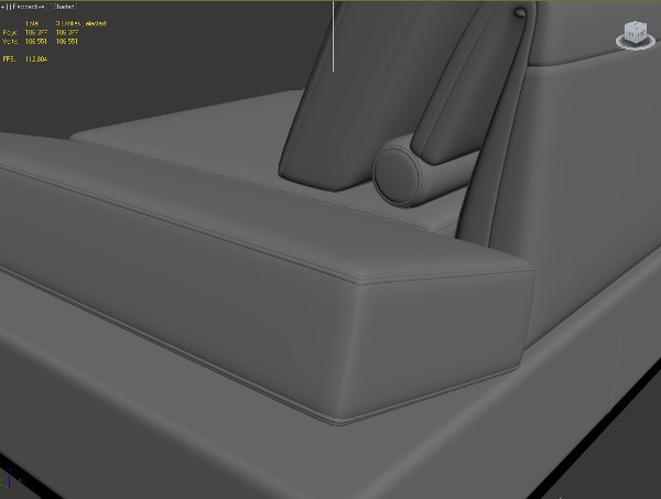 couch sofa 3d model - sofa_25 by PolygonFly