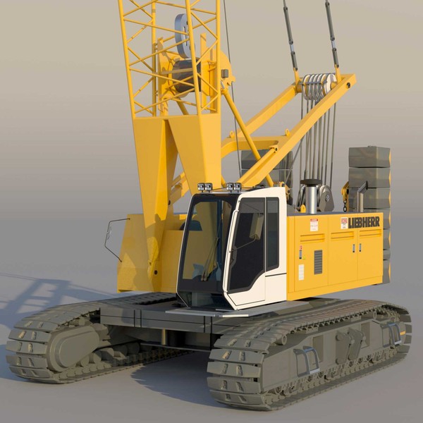 3d liebherr crane model - Liebherr Crawler Crane LR 1100... by ArqArt3D