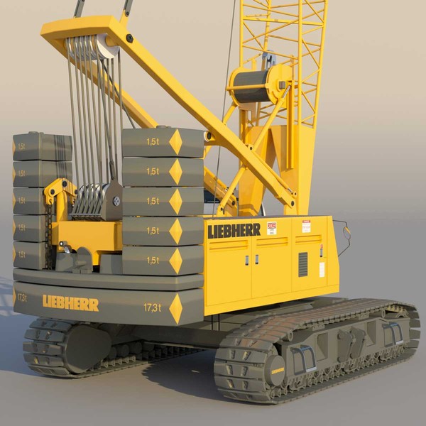 3d liebherr crane model - Liebherr Crawler Crane LR 1100... by ArqArt3D