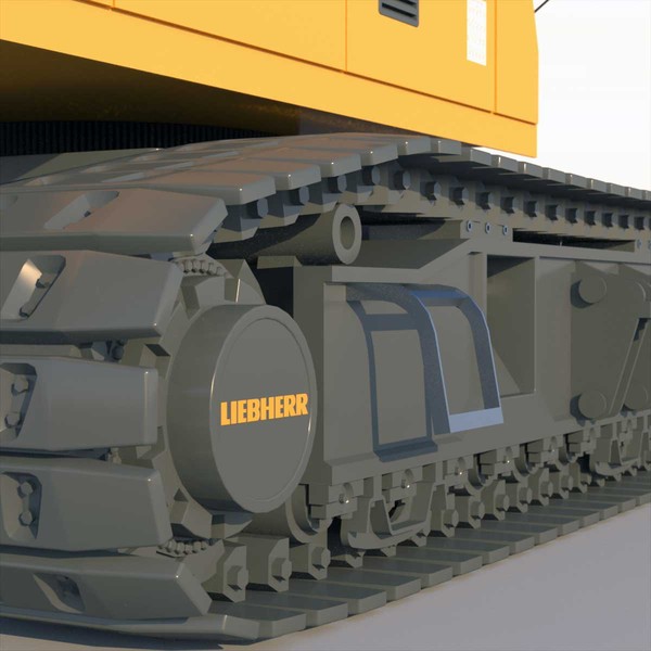 3d liebherr crane model - Liebherr Crawler Crane LR 1100... by ArqArt3D