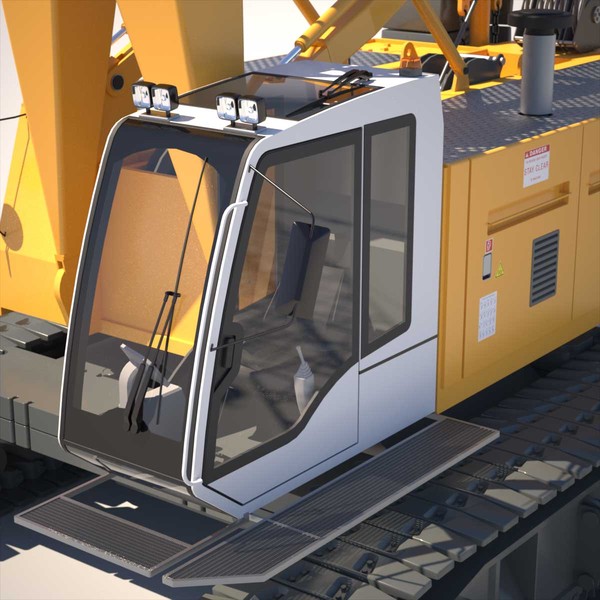 3d liebherr crane model - Liebherr Crawler Crane LR 1100... by ArqArt3D