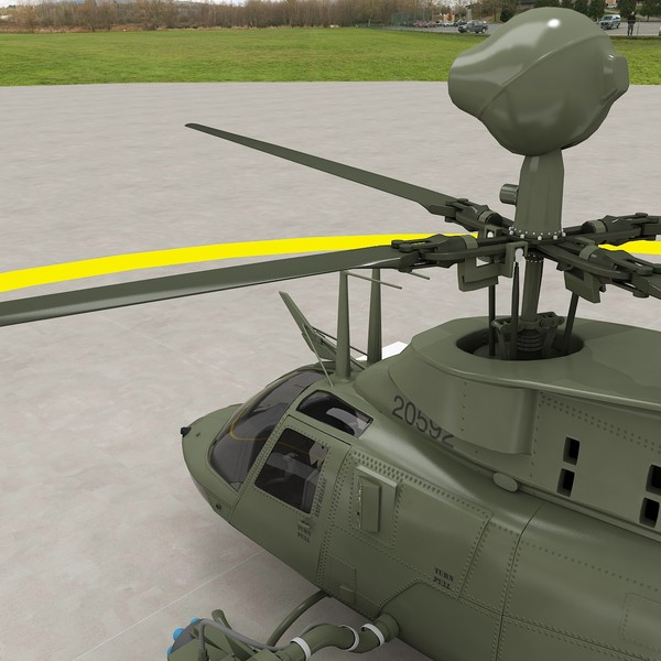 3d model oh-58d kiowa warrior helicopter - OH-58D Kiowa Warrior Helicopter by fuuuuuu