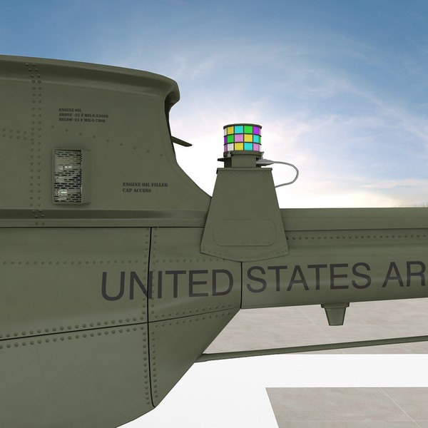 3d model oh-58d kiowa warrior helicopter - OH-58D Kiowa Warrior Helicopter by fuuuuuu