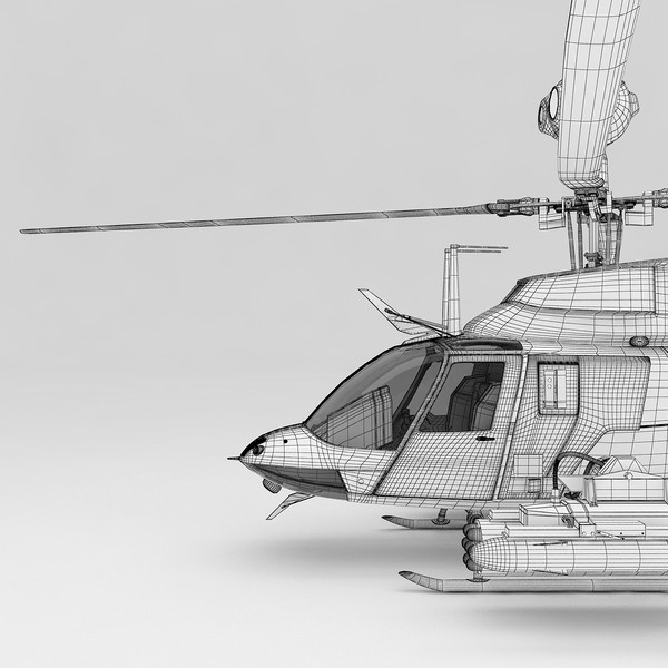 3d model oh-58d kiowa warrior helicopter - OH-58D Kiowa Warrior Helicopter by fuuuuuu