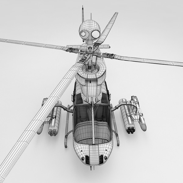 3d model oh-58d kiowa warrior helicopter - OH-58D Kiowa Warrior Helicopter by fuuuuuu