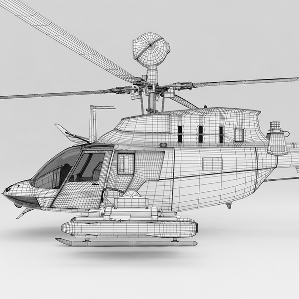 3d model oh-58d kiowa warrior helicopter - OH-58D Kiowa Warrior Helicopter by fuuuuuu