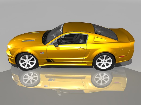 saleen mustang s281 extreme 3d model - Saleen Ford Mustang S281 Extreme (2005) by TiRex3D