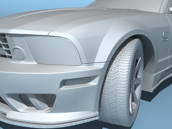 saleen mustang s281 extreme 3d model - Saleen Ford Mustang S281 Extreme (2005) by TiRex3D