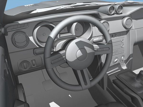 saleen mustang s281 extreme 3d model - Saleen Ford Mustang S281 Extreme (2005) by TiRex3D