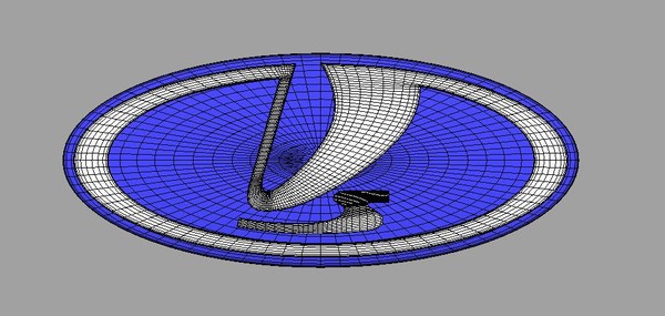3d model logo vaz - Vaz 3d Logo by Serega Rozhnov