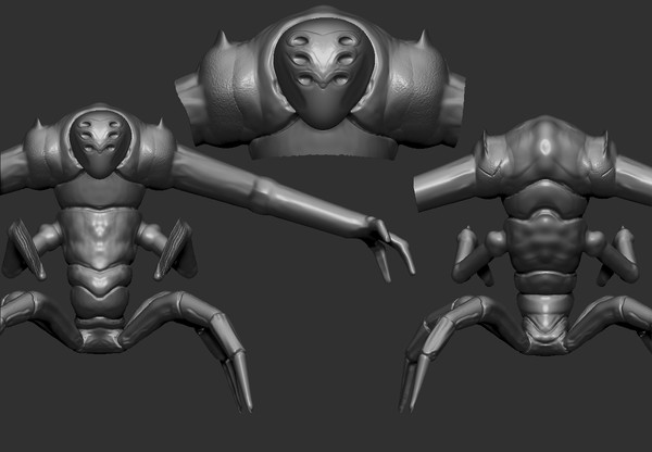 spider creature 3d 3ds - Spider Creature by PredatorX11