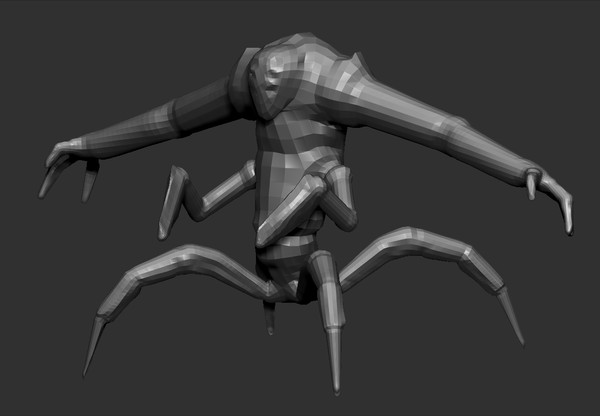 spider creature 3d 3ds - Spider Creature by PredatorX11
