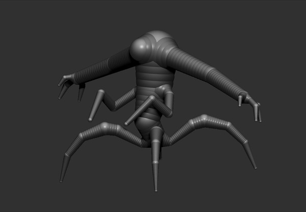 spider creature 3d 3ds - Spider Creature by PredatorX11