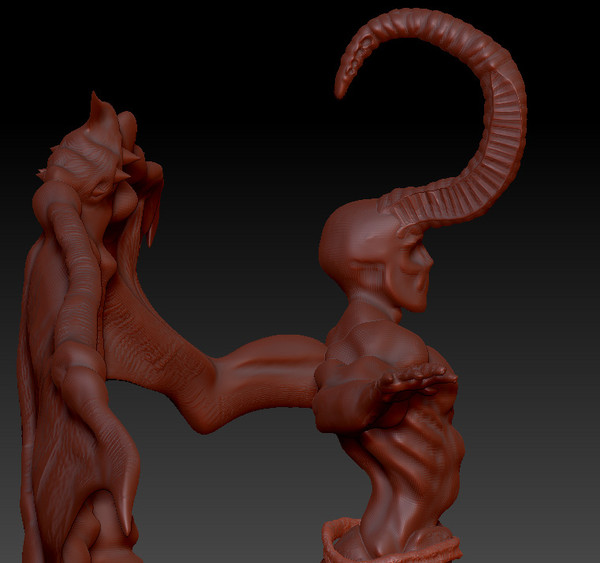 illidan sculpt 3d model - Illidan Sculpt by Jellostain
