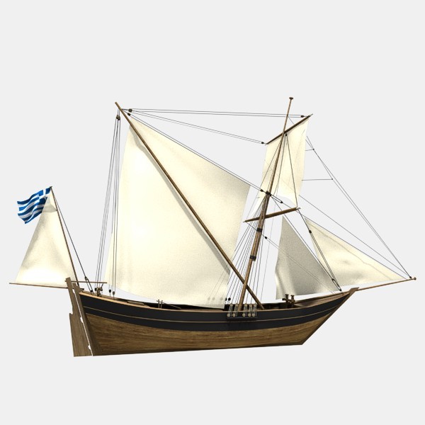 blend sail ship 1835 - Sacoleva 1835 by Marcin Kurczewski