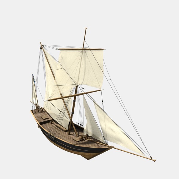 blend sail ship 1835 - Sacoleva 1835 by Marcin Kurczewski