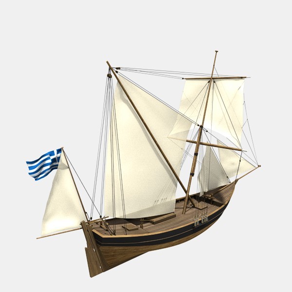 blend sail ship 1835 - Sacoleva 1835 by Marcin Kurczewski