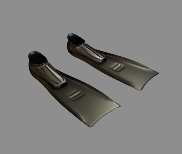 3d flippers model - Flippers by dentonvanzan