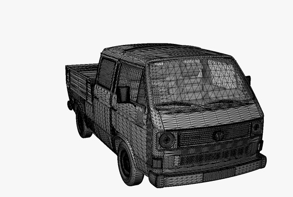 3d t3 crewcab - VW T3 Crewcab by DreiDe